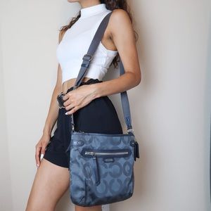 Coach Crossbody Tote - Blue Grey